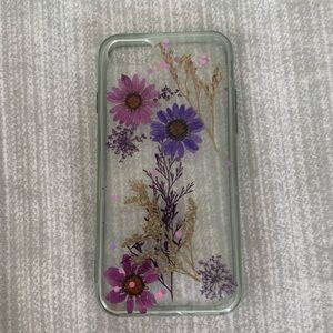 clear floral iPhone 7/8 case